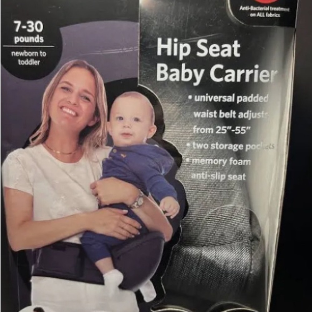 Monbebe Hip Seat Carrier Gently Used in Unisex Grey Color